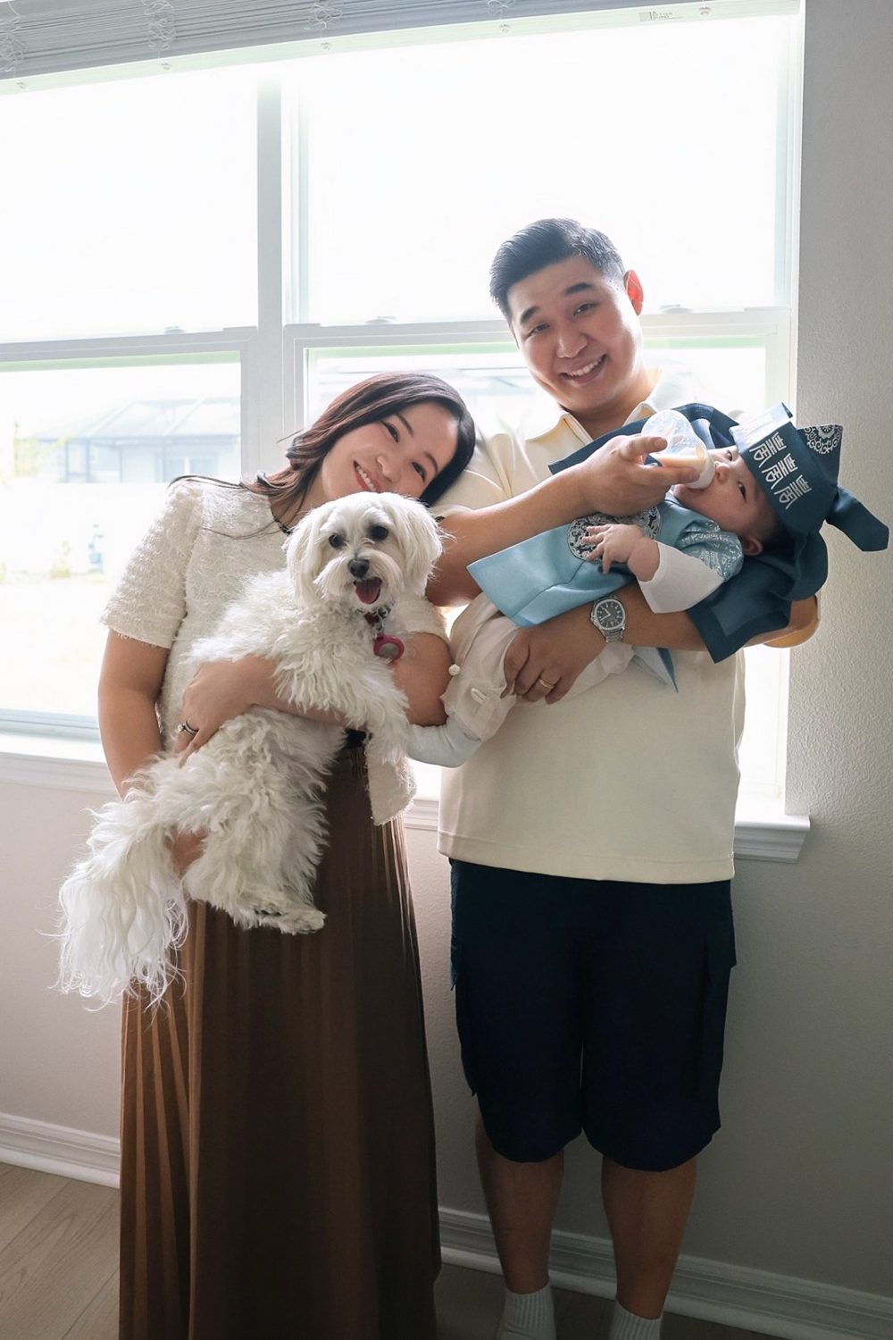 Hannah Zhao Kim with her family